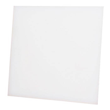 Grille 15x15cm front en plastique coloré en blanc mat